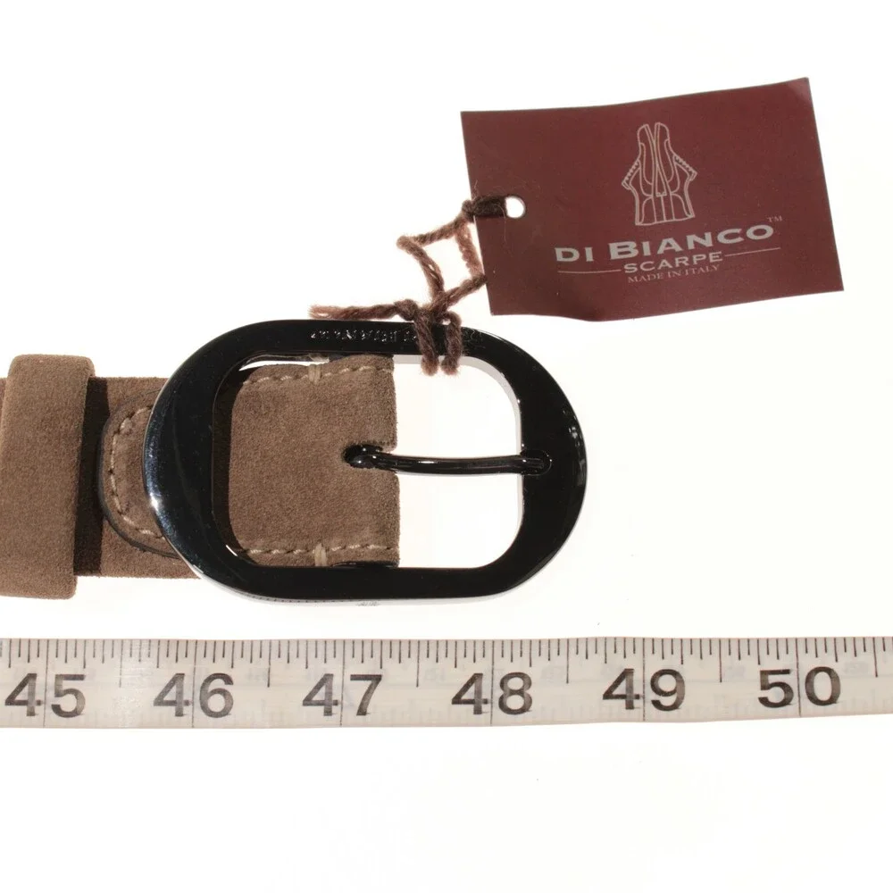 Di Bianco NWT Cut to Size Dress Belt In Solid Brown Suede Leather One Size